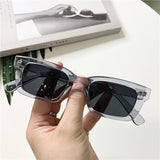 2021 New Women Rectangle Vintage Sunglasses Brand Designer Retro Points Sun Glasses Female Lady Eyeglass Cat Eye Driver Goggles