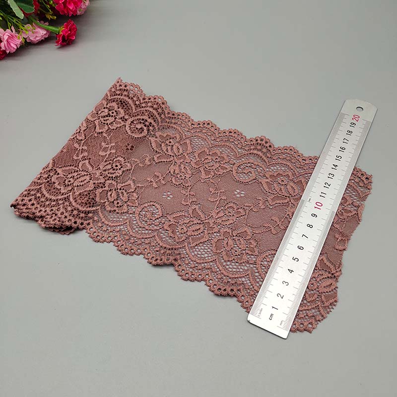 Ruban Dentelle Élastique Fleuri Africain - 15cm Couture DIY 2