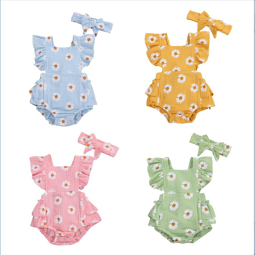 Barboteuse florale bébé – Confort et style pour nouveau-né