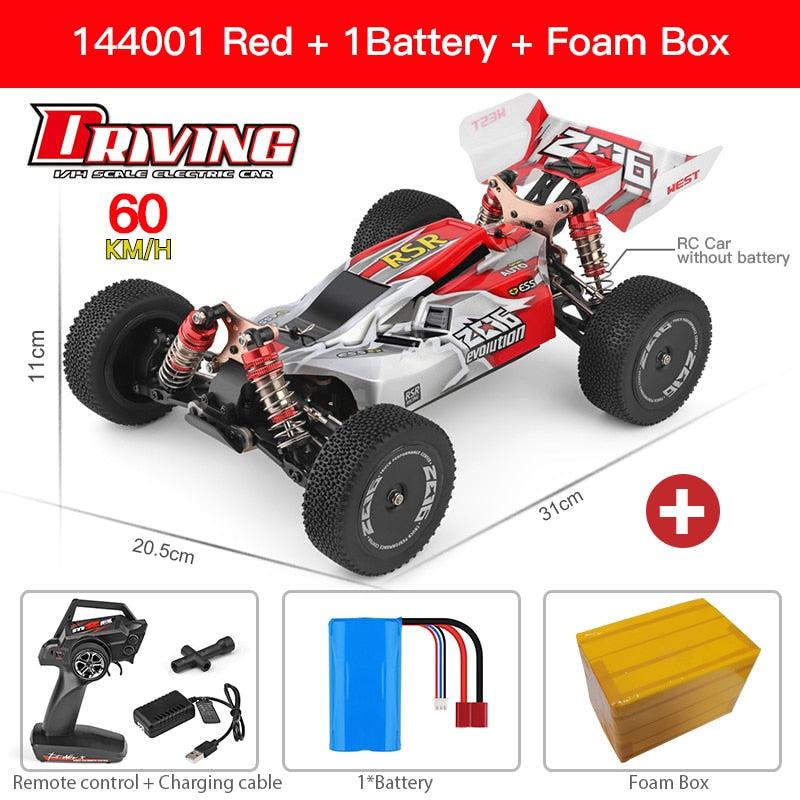 Voiture RC Wltoys 144001/A959 2,4 GHz 4WD – 70 km/h, drift tout-terrain