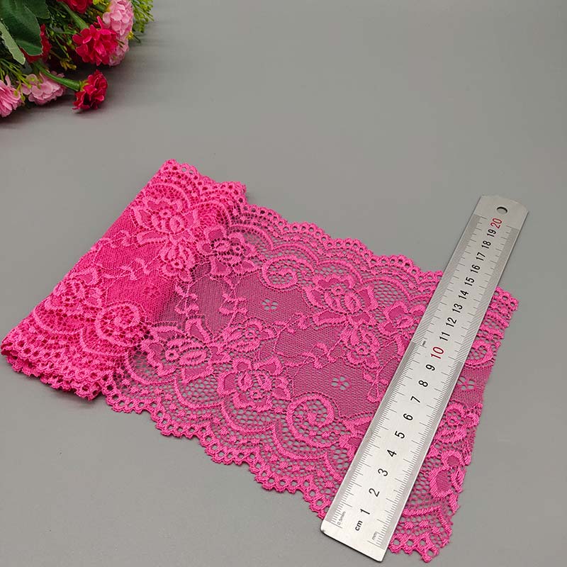 Ruban Dentelle Élastique Fleuri Africain - 15cm Couture DIY 2