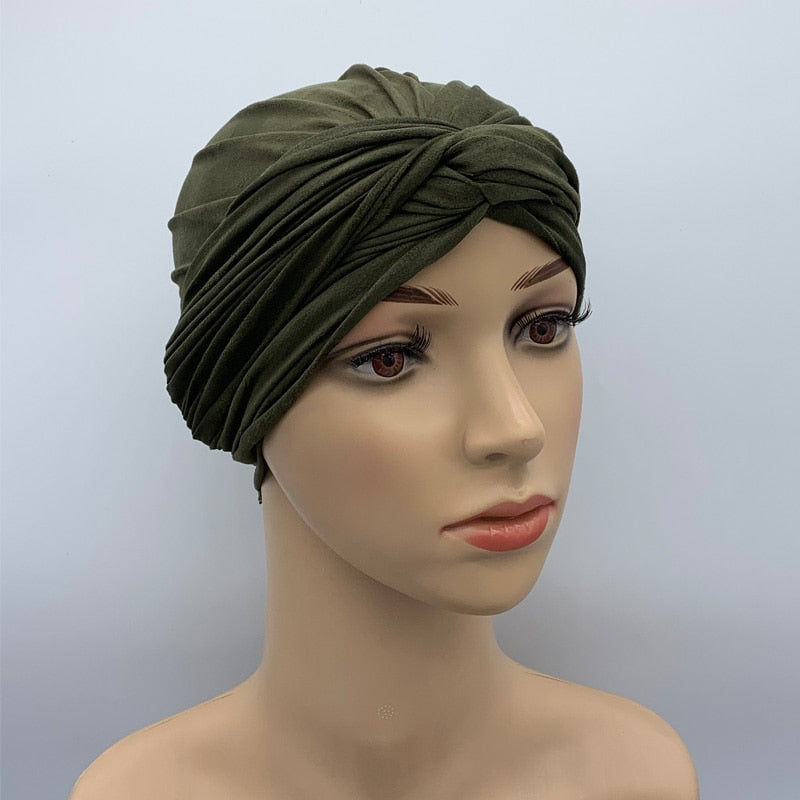 Turban Suédine Femme Africain - Hijab Foulard Tête 2