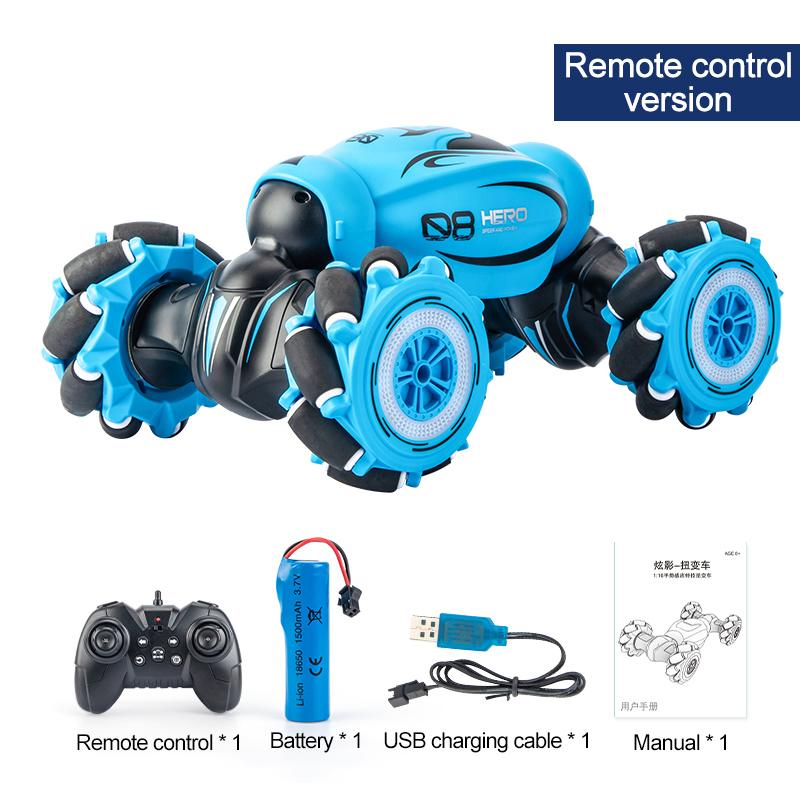 Voiture RC D876 1/16 4WD – Induction gestuelle, lumières et musique