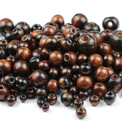 Perles en Bois Rondes pour Bijoux™