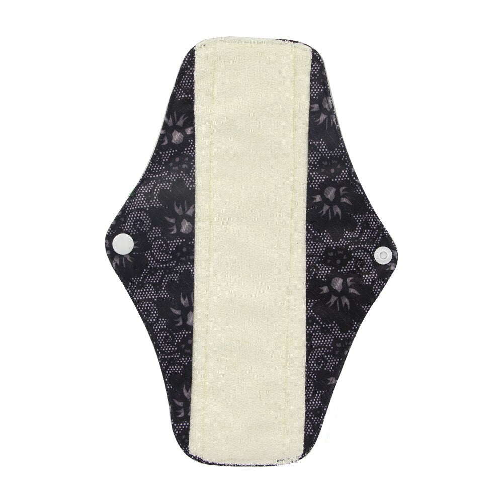 Protège-slip lavable Ohbabyka charbon de bambou – Serviette réutilisable