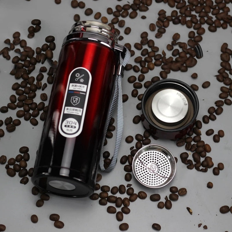 Mug thermos inox grande capacité – Bouteille isotherme bureau et voyage