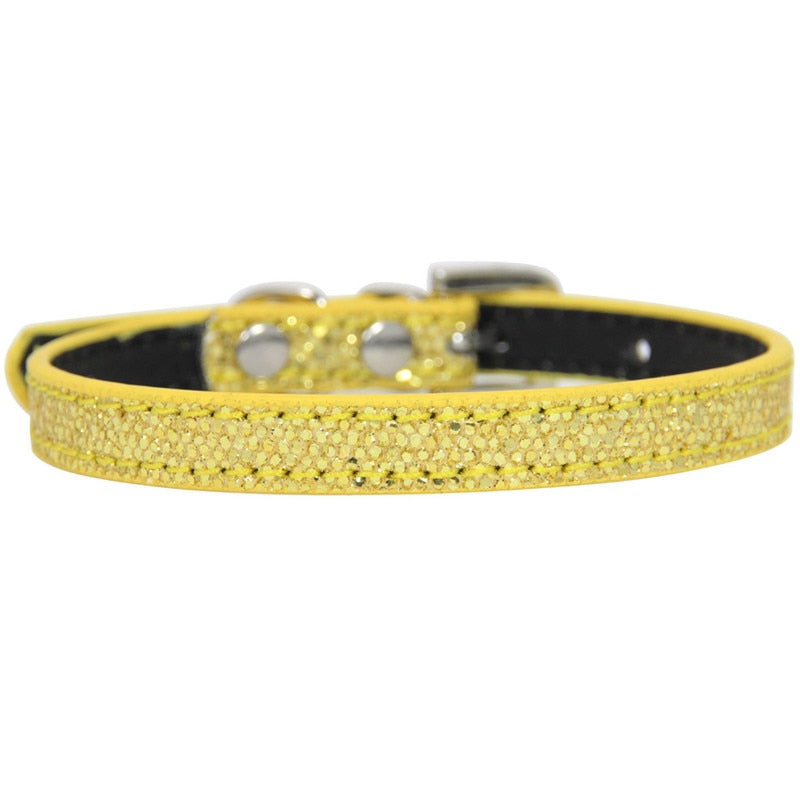 Collier chat et chien strass diamant – Cuir réglable pour chaton