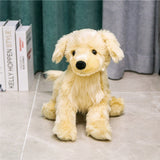 Lifelike Golden Retriever Toy Stuffed simulation Labrador Dog Animals Smart dog PLush DOll toys for Chidren Pet Toy Club Gift
