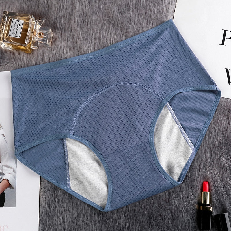 Culotte menstruelle coton taille haute anti-fuite – Grande taille jusqu'à 6XL