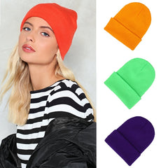 Bonnet tricoté unisexe – Chaud et confortable pour automne et hiver