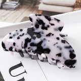 High Quality Geometric Acetate Hair Claws Large Square Hair Crabs Clip Leopard Grain Hair Clamps For Women Hair Accessories
