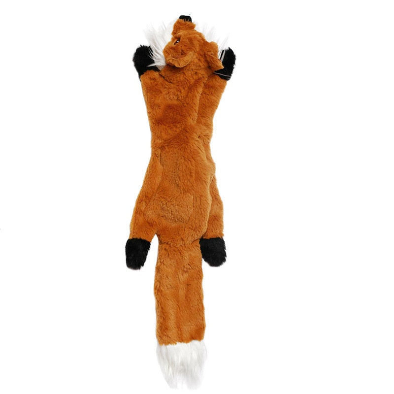 Jouet peluche couinante pour chien – Lapin, loup ou écureuil