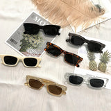 2021 New Women Rectangle Vintage Sunglasses Brand Designer Retro Points Sun Glasses Female Lady Eyeglass Cat Eye Driver Goggles
