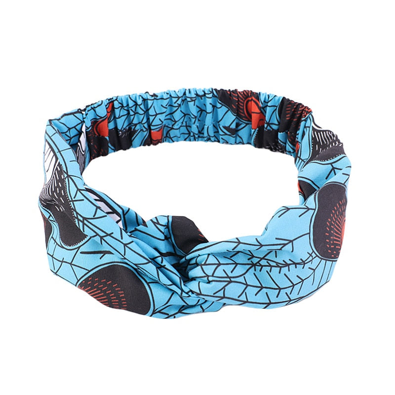 Headband Imprimé Africain Torsadé - Bandeau Cheveux Femme 2
