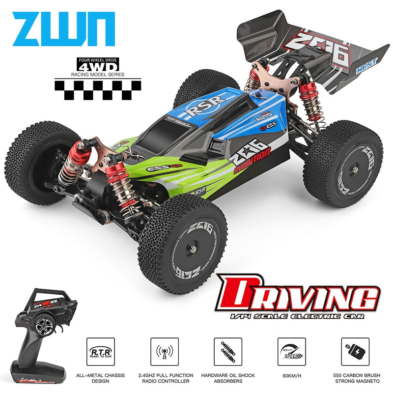 Voiture RC Wltoys 144001/A959 2,4 GHz 4WD – 70 km/h, drift tout-terrain