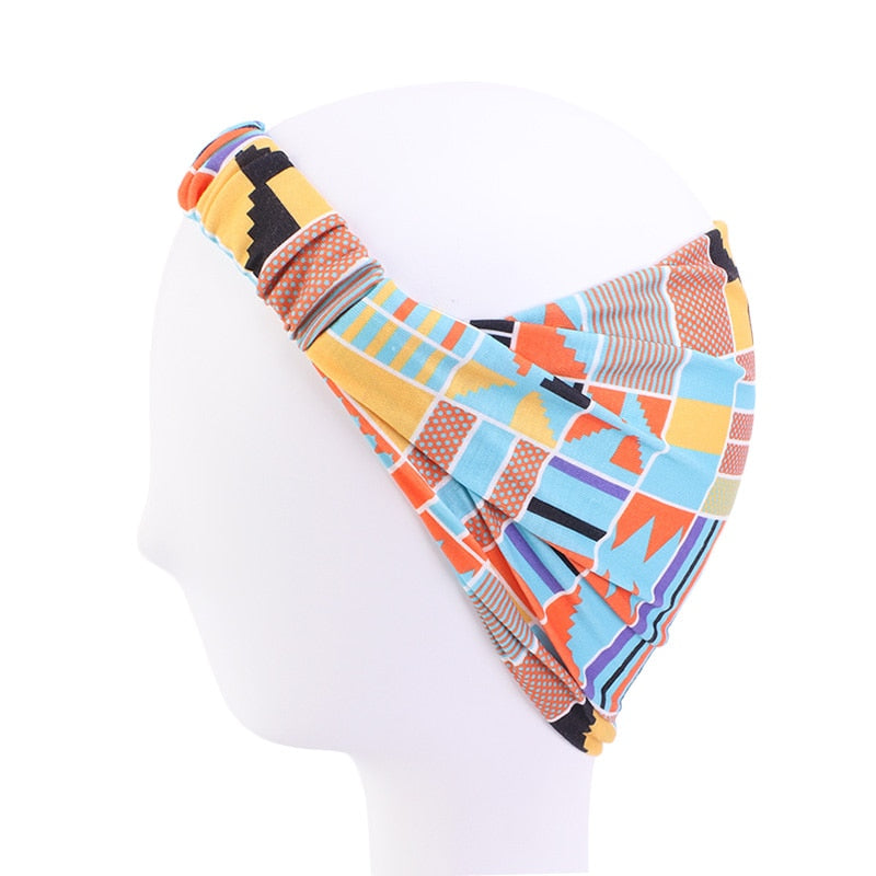 Headband Imprimé Africain Torsadé - Bandeau Cheveux Femme 2