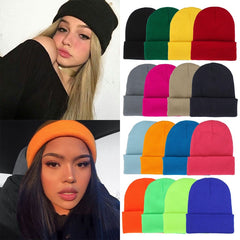 Bonnet tricoté unisexe – Chaud et confortable pour automne et hiver