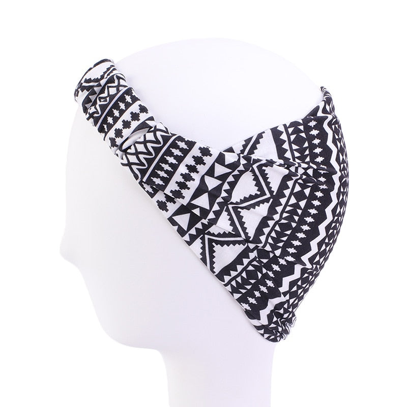 Headband Imprimé Africain Torsadé - Bandeau Cheveux Femme 2