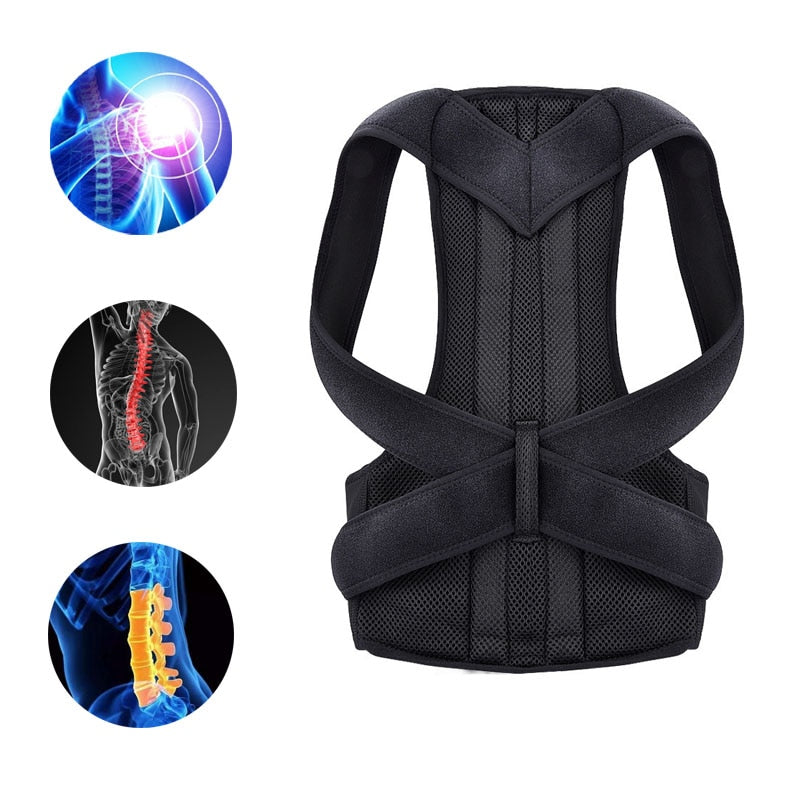 Correcteur de posture réglable – Soutien clavicule, dos et lombaires