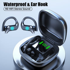 Écouteurs Bluetooth TWS sport imperméables avec micro et contrôle tactile