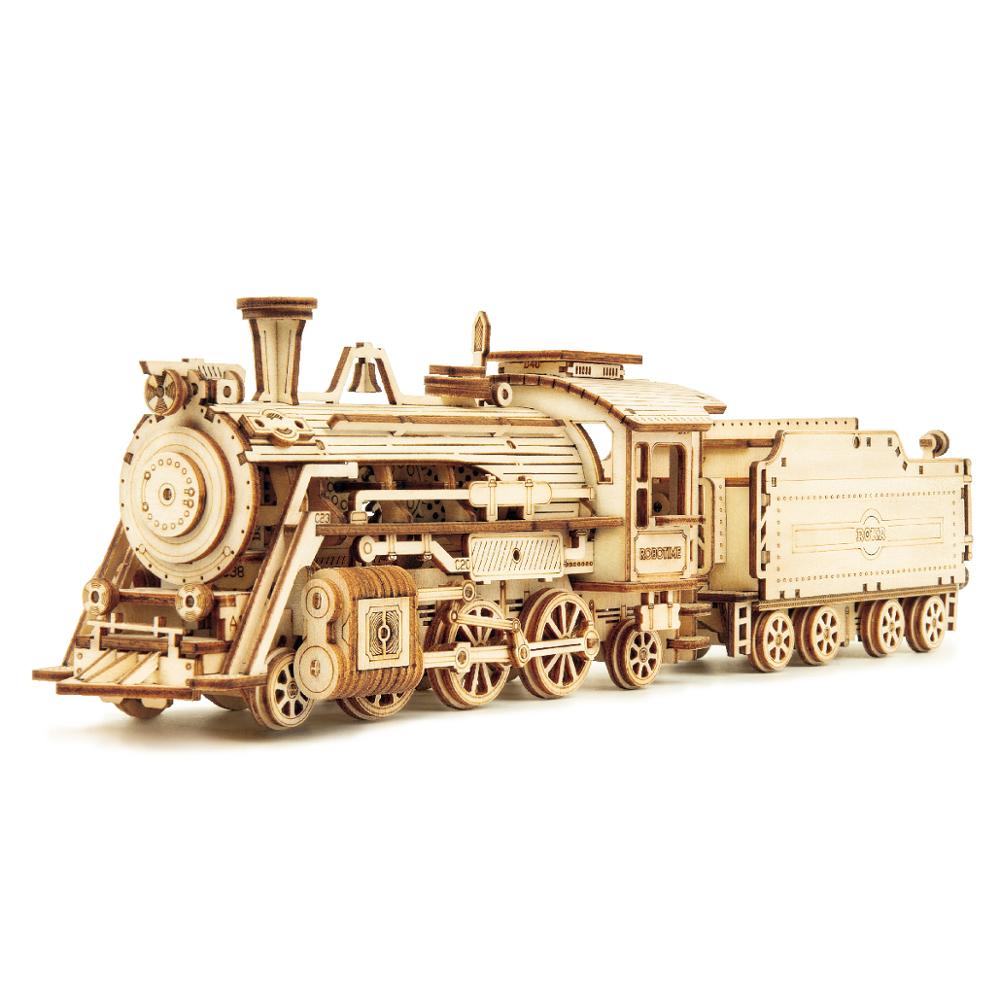 Puzzle 3D en bois Robotime – Maquette véhicule à assembler pour ados
