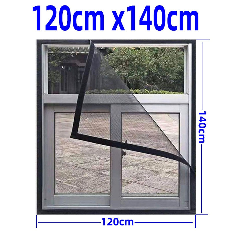 Moustiquaire fenêtre invisible lavable et personnalisable