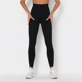 2020 Women New Gym Sports Leggings Women High Waist Push Up Elastics Yuga Pants Fitness Jogging Workout Running Leggins wear