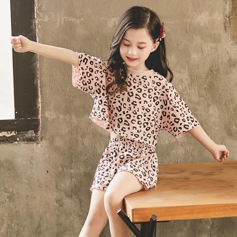 Ensemble été fille 2 pièces – Débardeur cartoon et short 8 à 14 ans