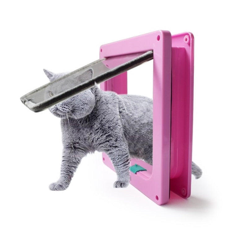 Chatière ABS 4 positions verrouillables S/M/L/XL pour chat et petit chien