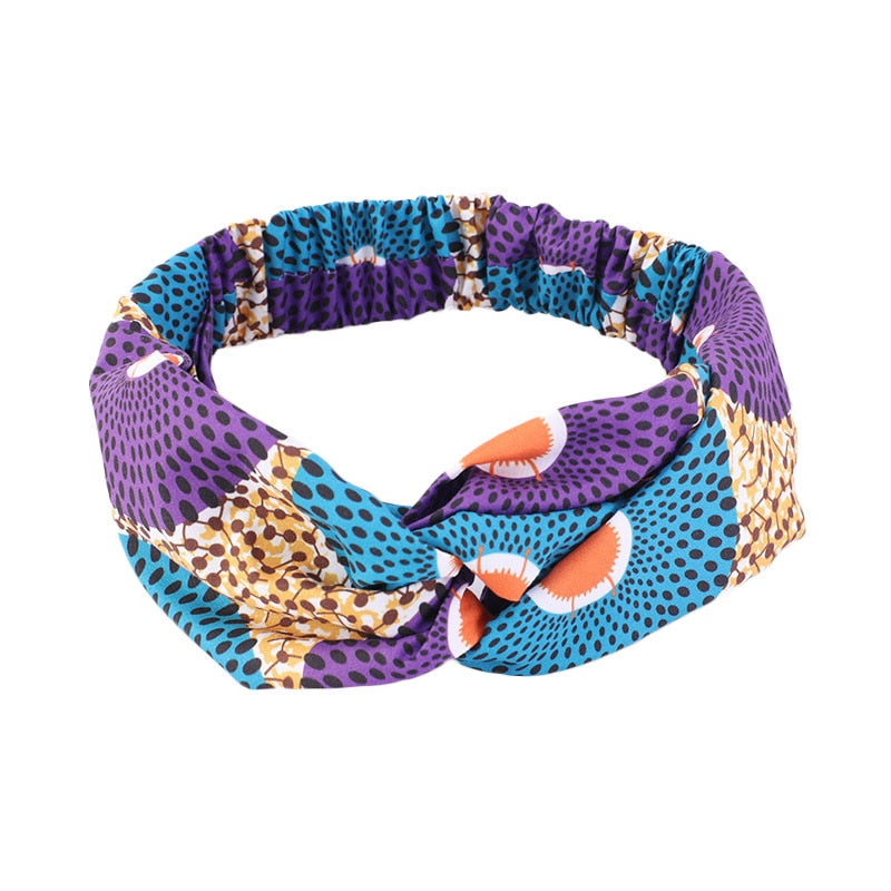 Headband Imprimé Africain Torsadé - Bandeau Cheveux Femme 2