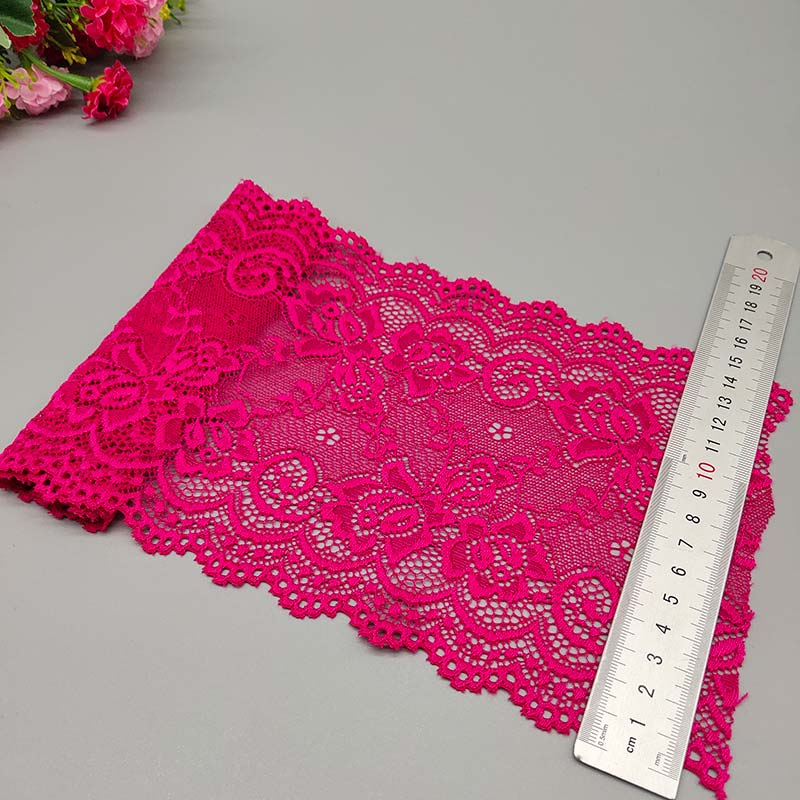 Ruban Dentelle Élastique Fleuri Africain - 15cm Couture DIY 2