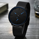 CRRJU Fashion Mens Watches Ultra Thin Quartz Watch Men 2020 New Casual Mesh Belt Waterproof Stylish Watches Relogio Masculino