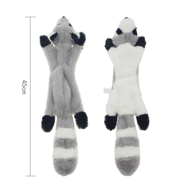 Jouet peluche couinante pour chien – Lapin, loup ou écureuil