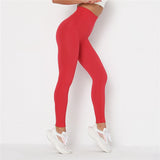 2020 Women New Gym Sports Leggings Women High Waist Push Up Elastics Yuga Pants Fitness Jogging Workout Running Leggins wear