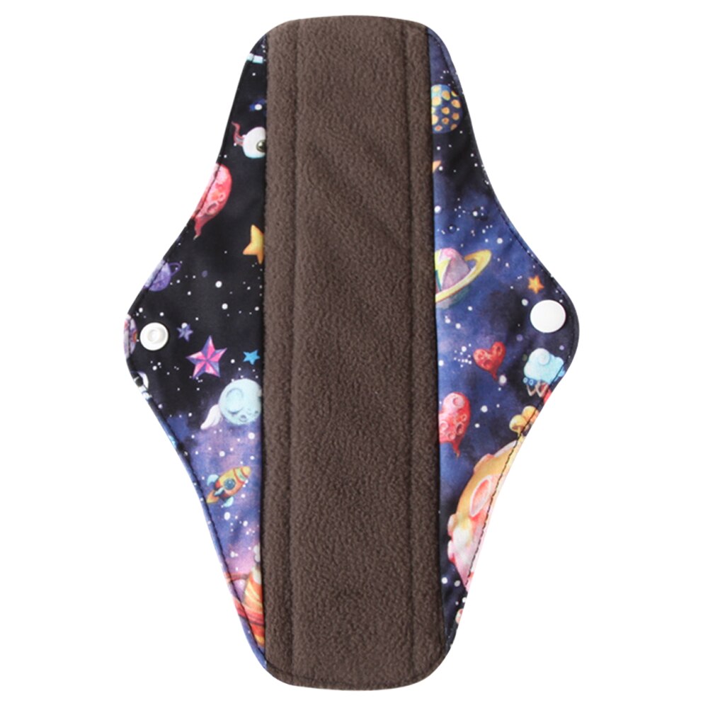 Protège-slip lavable Ohbabyka charbon de bambou – Serviette réutilisable
