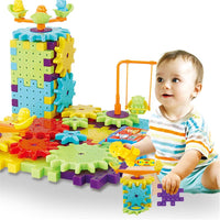 Kit de construction 3D engrenages électriques 81 pièces – Jouet éducatif