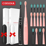 Dentists Recommend Professional Sonic Electric Toothbrush 5 Modes Protect Gums Rechargeable Waterproof Toothbrush Box as Gift