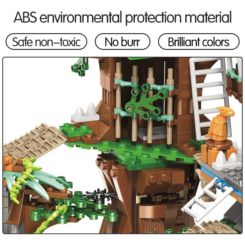 Jeu de construction Erbo 1000 pièces – Maison dinosaures Jurassic World