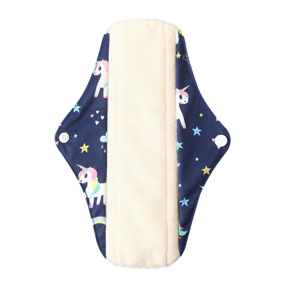 Protège-slip lavable Ohbabyka charbon de bambou – Serviette réutilisable
