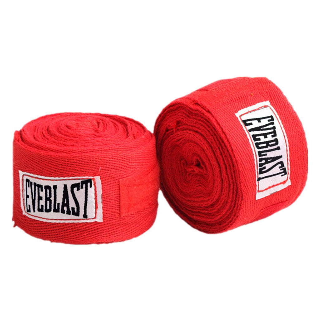 Lot de 2 bandes de boxe coton 3 m – Bandages Muay Thai et Taekwondo