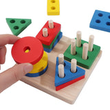 Jeu de Puzzle en Bois Montessori pour Enfant, Jouet Éducatif pour Petit Bébé, Apprentissage par le Divertissement, Matériel d'Éducation et d'Éveil, Offre Spéciale