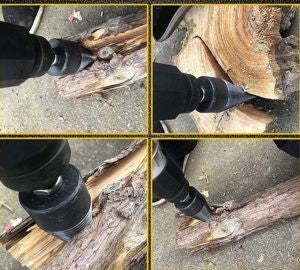 Foret conique pour fendre le bois – Compatible perceuse