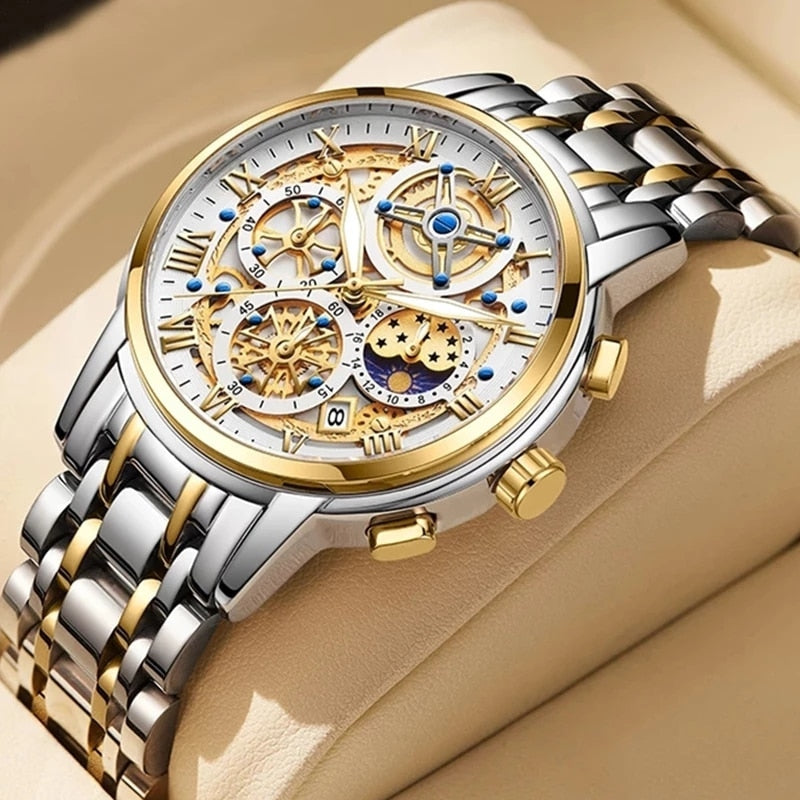 Montre Sport Homme - Chronographe Militaire Étanche