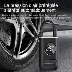 Car Air Pump Portable Mini Self Propelled Electric Tire Pump Air Pump Handheld Wireless Digital Display Charging Pump
