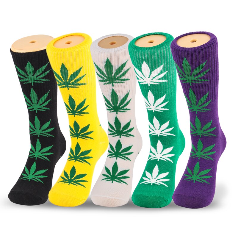 Lot de 5 paires de chaussettes fantaisie homme – Style Harajuku casual