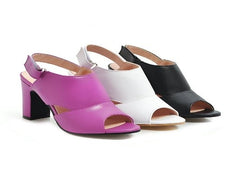 Sandales à talons hauts épais pour femmes, chaussures à plateforme, bout ouvert, Sexy, avant ajouré, talons d'été, noir, marron, nouvelle collection 2020