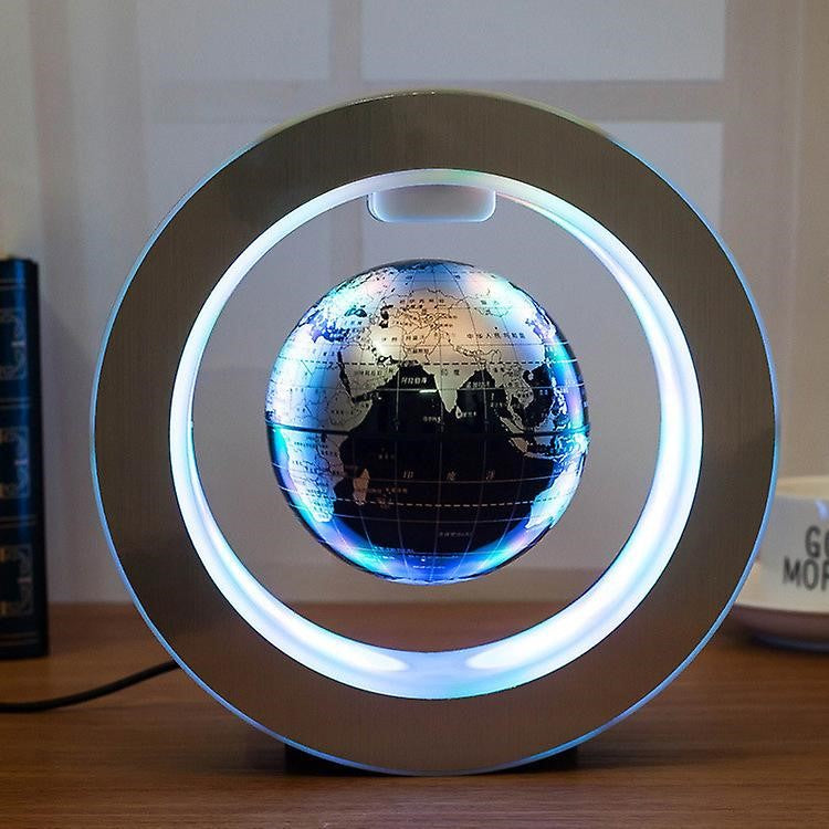 Globe terrestre en lévitation magnétique – Décoration lumineuse