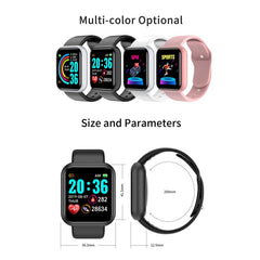 Montre connectée pour hommes femmes enfants, fréquence cardiaque, pression artérielle, horloge, connexion Bluetooth, activité physique, mouvement, Android IOS