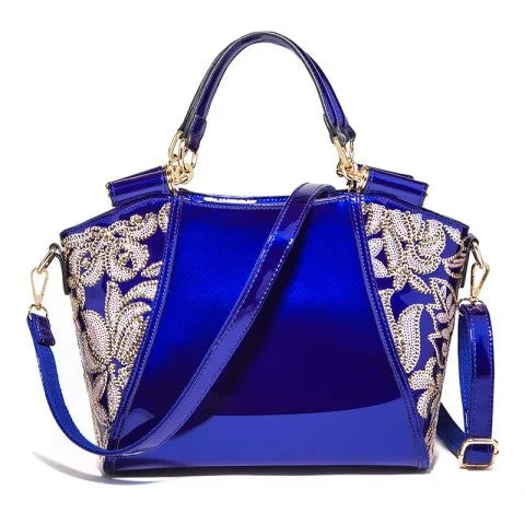 sac à main brodé en cuir pour femmes, sacoche de luxe à bandoulière, 2021